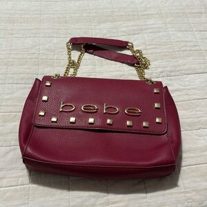 Bebe Classy Red Shoulder Bag